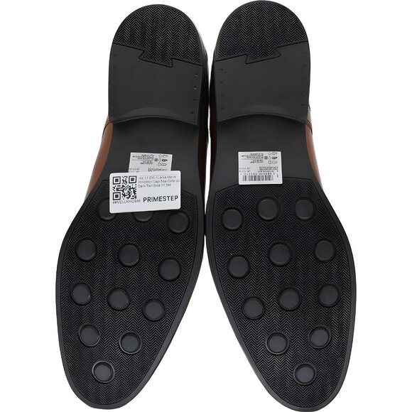 Clarks Dark Tan Cap-Toe Oxfords 11.5M - Quality Dress Shoes - Picture 6 of 6